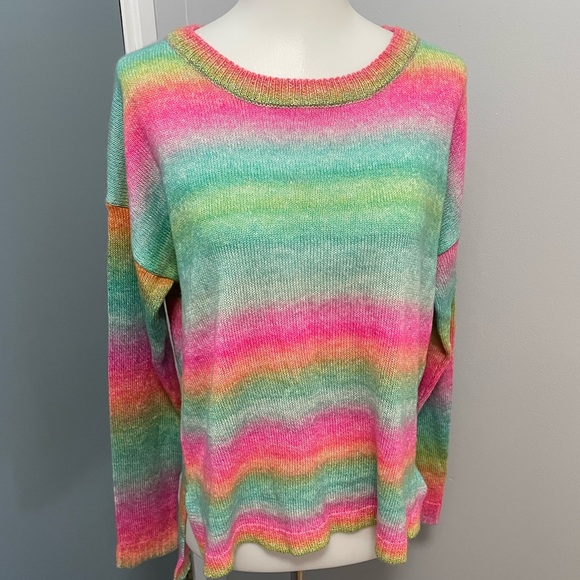 Cable & Gauge Sweaters New Cable Gauge Ombre Pullover Knit Sweater